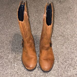 Clarks Brown Leather Gore-Tex Riding Girls Boots